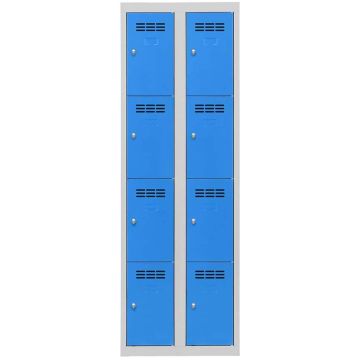 Armoire multicases 2 colonnes de 4 casiers 300 mm