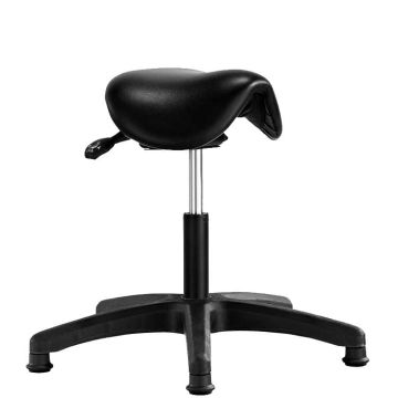 Tabouret selle de cheval sur patins - Vérin court