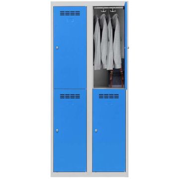 Vestiaire multi-cases 400 mm - 2 colonnes