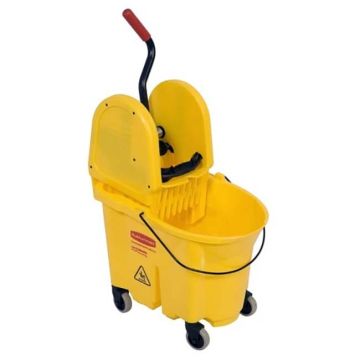 Combo seau + presse Rubbermaid - Jaune Combo seau + presse Rubbermaid - Jaune