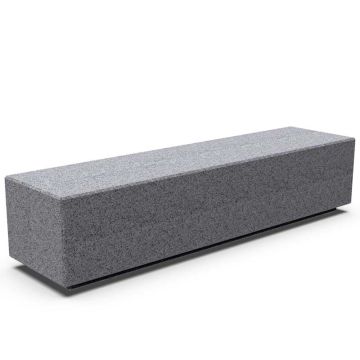 Banc béton armé Kube - Gris granit