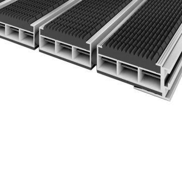 Tapis structure alu caoutchouc - H. 12 mm