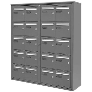 Bloc Astro Inox extérieur 4 colonnes X 5 cases (D20) Bloc Astro Inox extérieur 4 colonnes X 5 cases (D20)