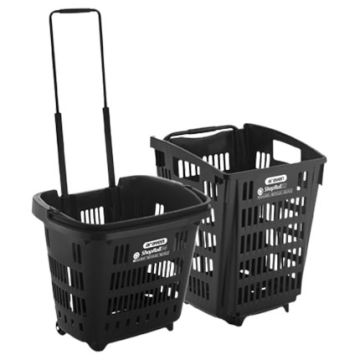 Panier magasin recyclé sur roulettes 34 & 52L